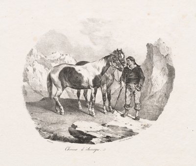 Cavalos de Auvergne de Theodore Gericault