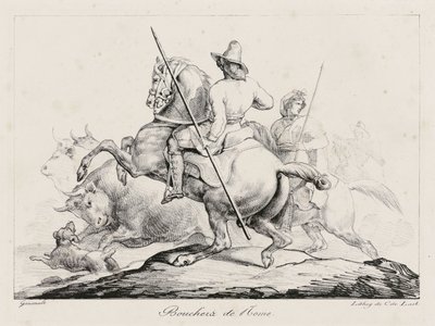 Talhantes de Roma (Roman Butchers) de Theodore Gericault