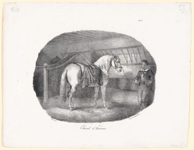 Cavalo de Hanôver (A Hanoverian Horse) de Theodore Gericault