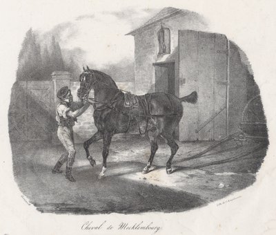 Cavalo de Meclemburgo (A Mecklembourg Horse) de Theodore Gericault