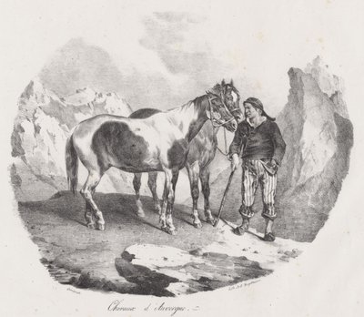 Cavalos da Auvergne (Auvergne Horses) de Theodore Gericault