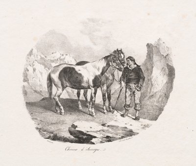 cavalos de Auvergne de Theodore Gericault