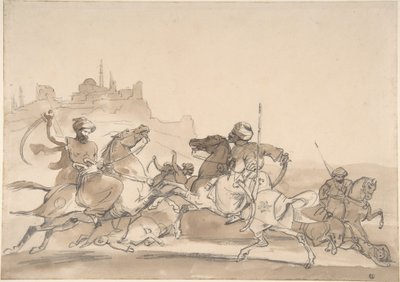 Combate dos Cavaleiros Orientais de Theodore Gericault