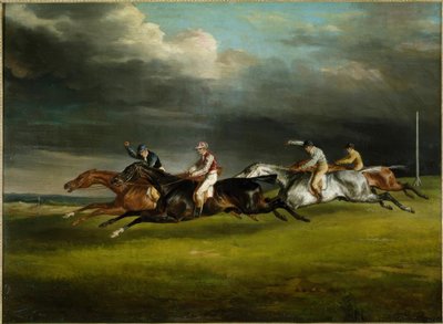 Corrida de cavalos (The Derby de 1821 a Epsom de Theodore Gericault