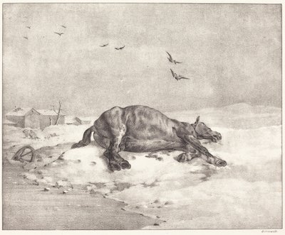 Cavalo Morto de Theodore Gericault