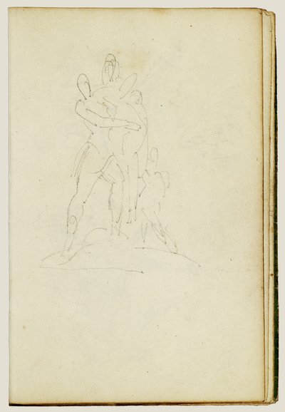Grupo de três figuras de Theodore Gericault