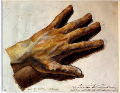 Mão de Gericault de Theodore Gericault