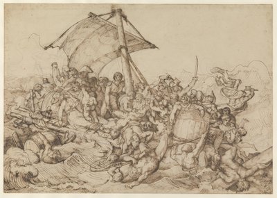 A jangada com os náufragos da fragata «A Médusa» de Theodore Gericault