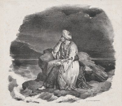Eu sonho com ela nas ondas quebrando, 1818. de Theodore Gericault