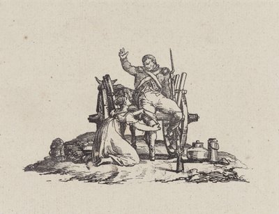 A Leiteira e o Veterano (The Milkmaid and the Veteran) de Theodore Gericault