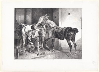 O Ferrador Inglês (The English Farrier) de Theodore Gericault