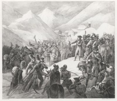 A Travessia do Monte São Bernardo (Crossing of Mount Saint Bernard) de Theodore Gericault