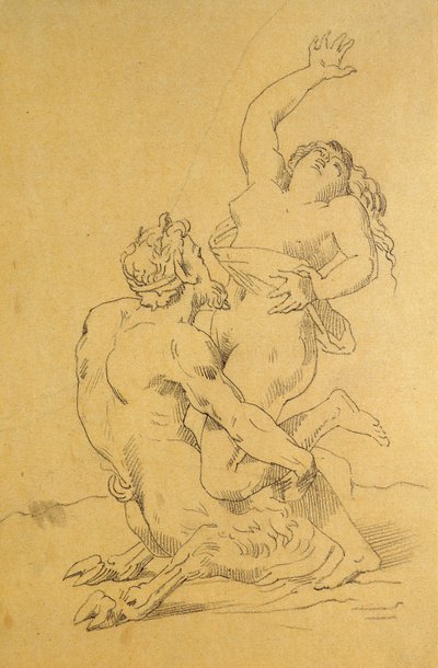 Ninfa e sátiro de Theodore Gericault
