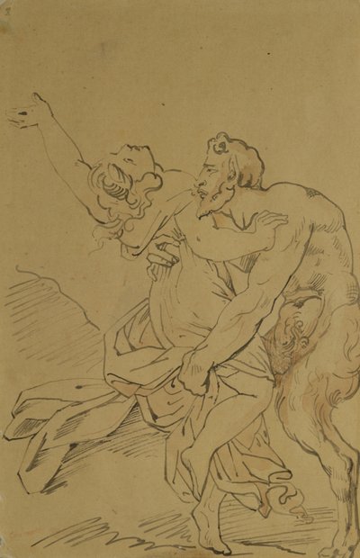 Ninfa e sátiro de Theodore Gericault