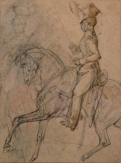 Oficial dos lanceiros poloneses de Theodore Gericault
