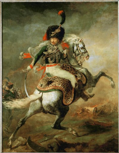 Oficial da guarda imperial a cavalo ... de Theodore Gericault