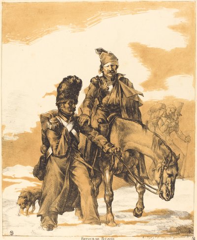 Retirada da Rússia de Theodore Gericault