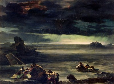 Cena do dilúvio, 1818-20 de Theodore Gericault