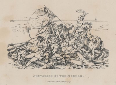 O Naufrágio da Médusa (La Radeau de la Méduse) de Theodore Gericault