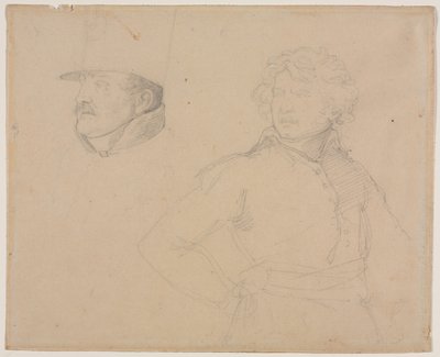 Estudo de dois soldados de Theodore Gericault