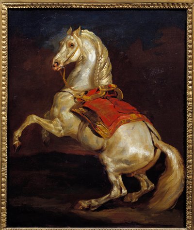 Cavalo Tamerlan. Pintura por Theodore Gericault (1791-1824) de Theodore Gericault