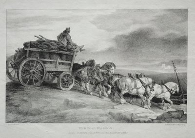 O vagão de carvão, 1821. de Theodore Gericault