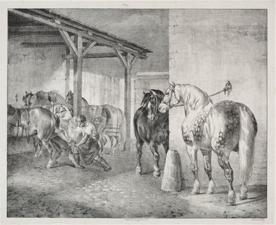 O barracão do Ferrier de Theodore Gericault
