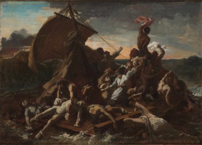 A Jangada da Medusa A Jangada da Medusa. Quarto esboço. de Theodore Gericault