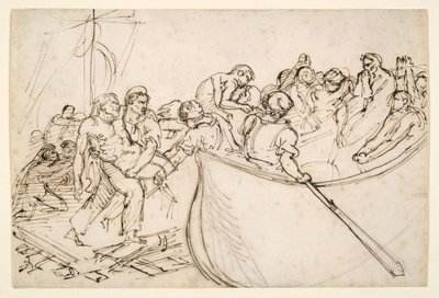 O Resgate dos Sobreviventes da Jangada da Medusa de Theodore Gericault