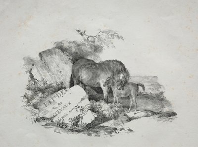 A égua e o seu poldro de Theodore Gericault