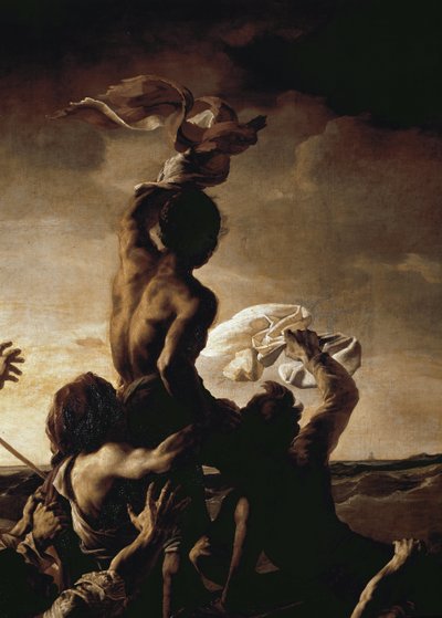 A jangada do Meduse - Detalhe (óleo sobre tela de Theodore Gericault