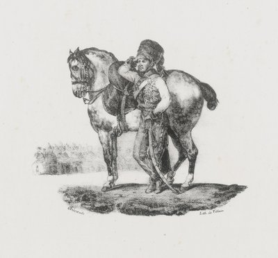 Trompetista dos Hussardos (Hussar Trumpeter) de Theodore Gericault