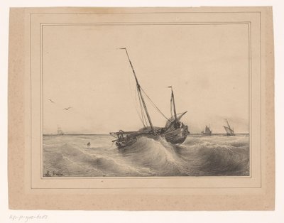Seascape de Theodore Gudin