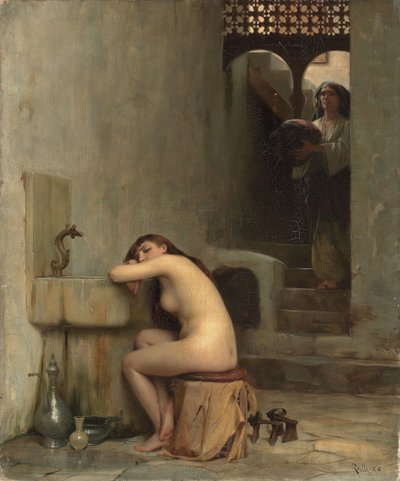 Descanse no banho, 1888 de Theodore Jacques Ralli