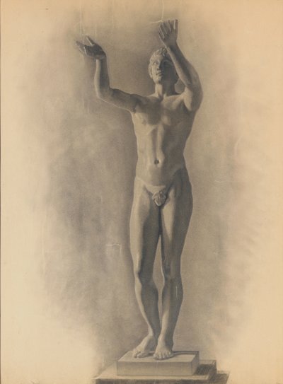 Estudo da figura masculina, 1875 de Theodore Robinson