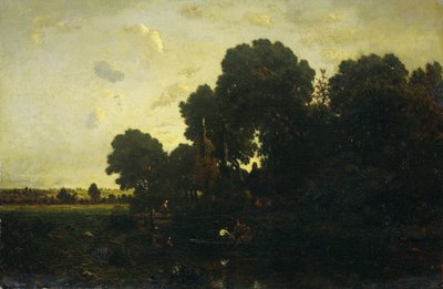 crepúsculo de Theodore Rousseau