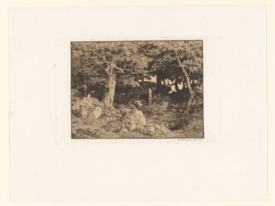 Carvalhos nas rochas Chenes de Roche (título original) de Theodore Rousseau