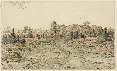 Caminho em Barbizonnières de Theodore Rousseau