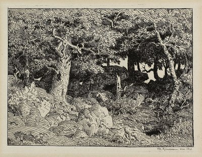 Carvalho das rochas de Theodore Rousseau