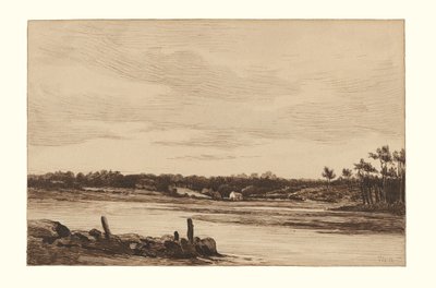 O rio Loing na orla da floresta de Fontainebleau de Theodore Rousseau