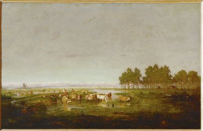 Um pântano nas Landes ... de Theodore Rousseau