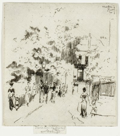 Feriado bancário, esquina da Beaufort Street, Chelsea de Theodore Roussel