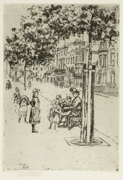 Chelsea Crianças, Chelsea Embankment de Theodore Roussel