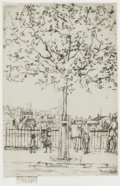 Chelsea Embankment, junho, 17h, 1889 de Theodore Roussel