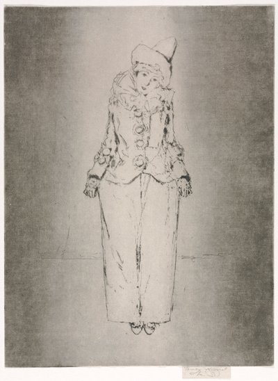 Pierrot en Pied, Retrato de Lady A. C. de Theodore Roussel