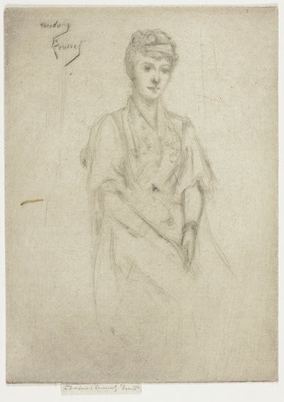 Retrato da Sra. Cyprian Williams em fantasia de Theodore Roussel