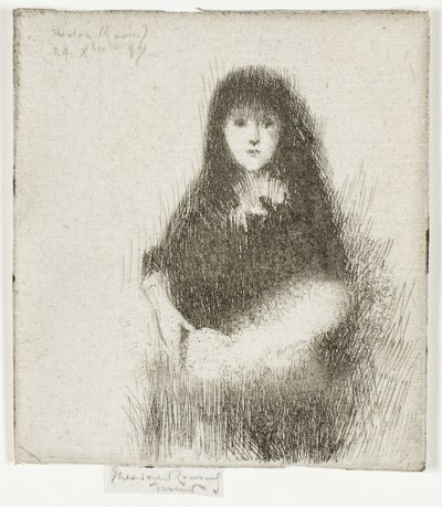 Retrato de uma menina espanhola de Theodore Roussel