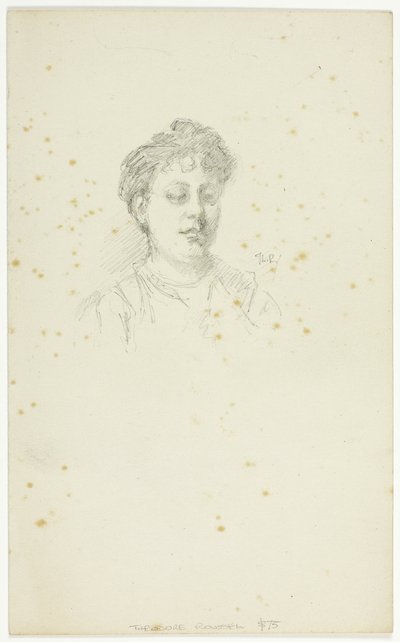 Esboço de Edith Austin de Theodore Roussel