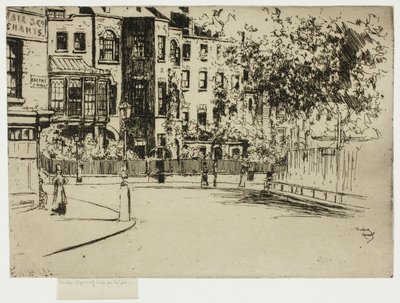 A esquina de Cheyne Walk, Chelsea de Theodore Roussel
