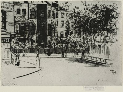 A esquina de Cheyne Walk, Chelsea de Theodore Roussel